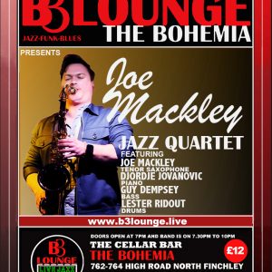 Joe Mackley Jazz Quartet - Sunday 26th April 2026