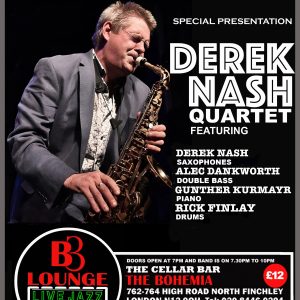 Derek Nash Band - Sunday 31st May 2026