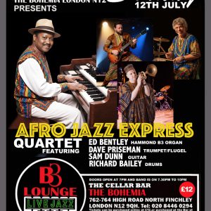 Ed Bentley's Blue Note Quartet - Sunday 12th July 2026